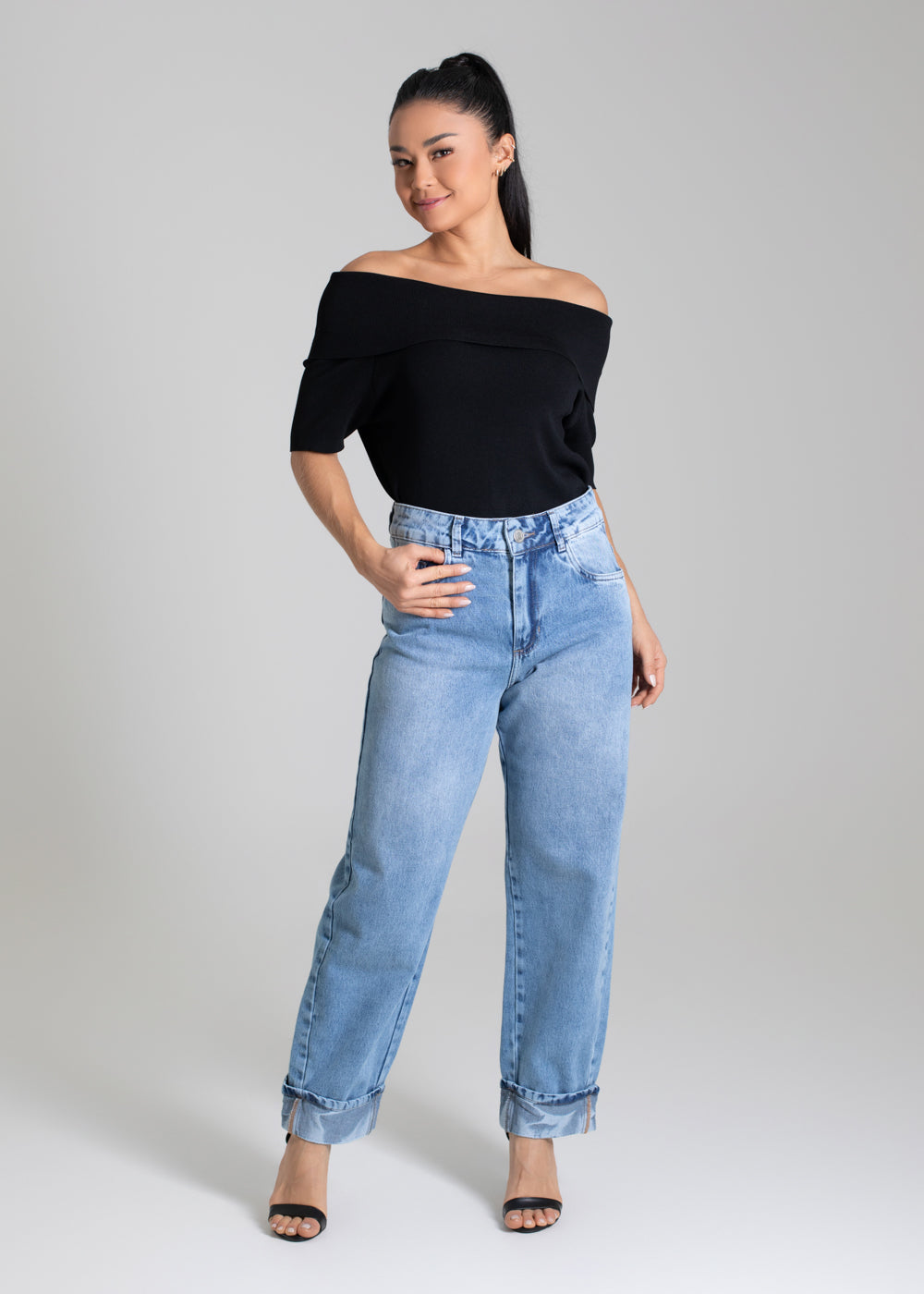 Calça Jeans Sawary Barrel - 280048 AZUL