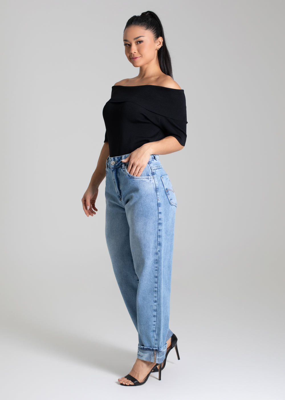 Calça Jeans Sawary Barrel - 280048 AZUL
