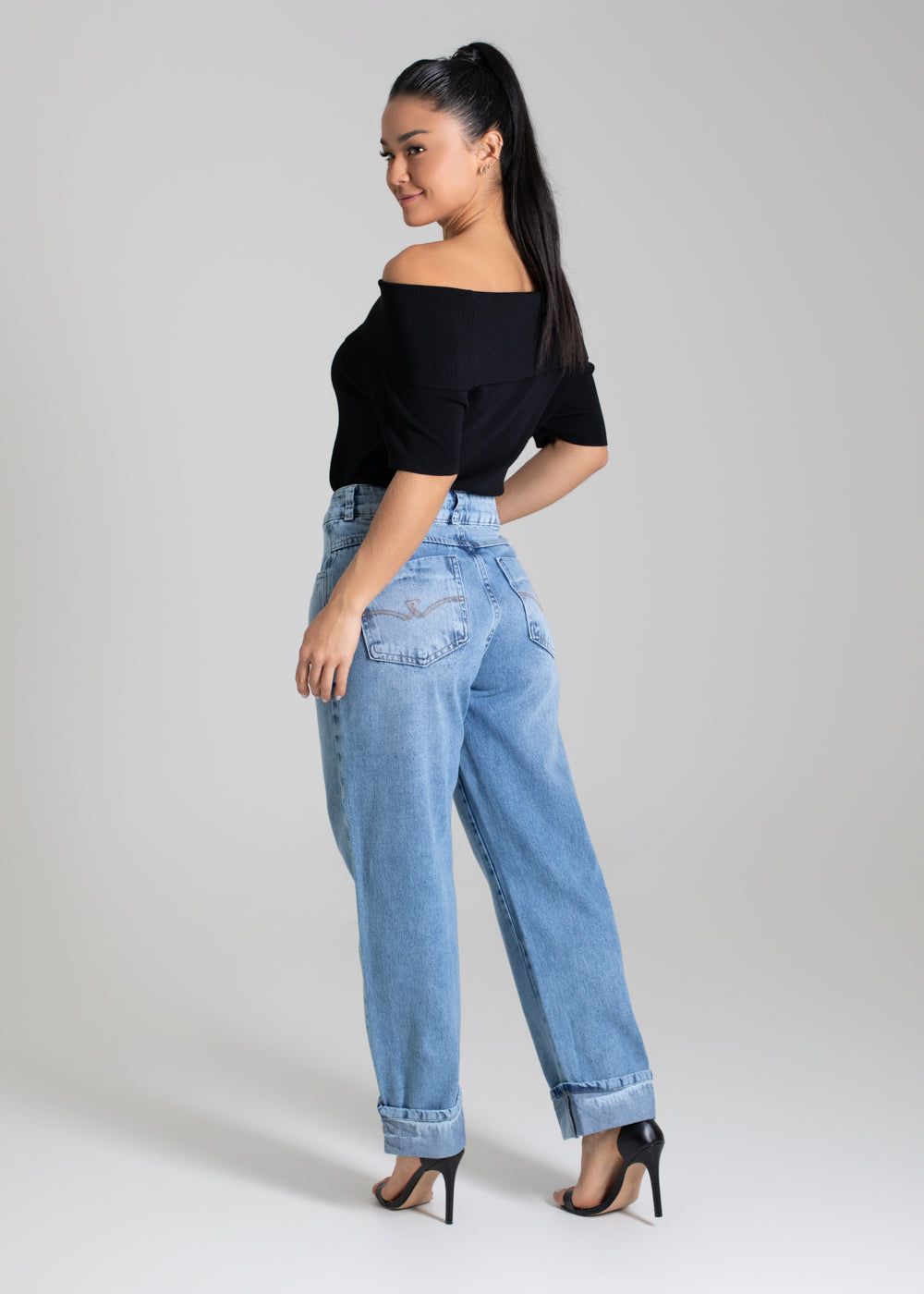 Calça Jeans Sawary Barrel - 280048 AZUL
