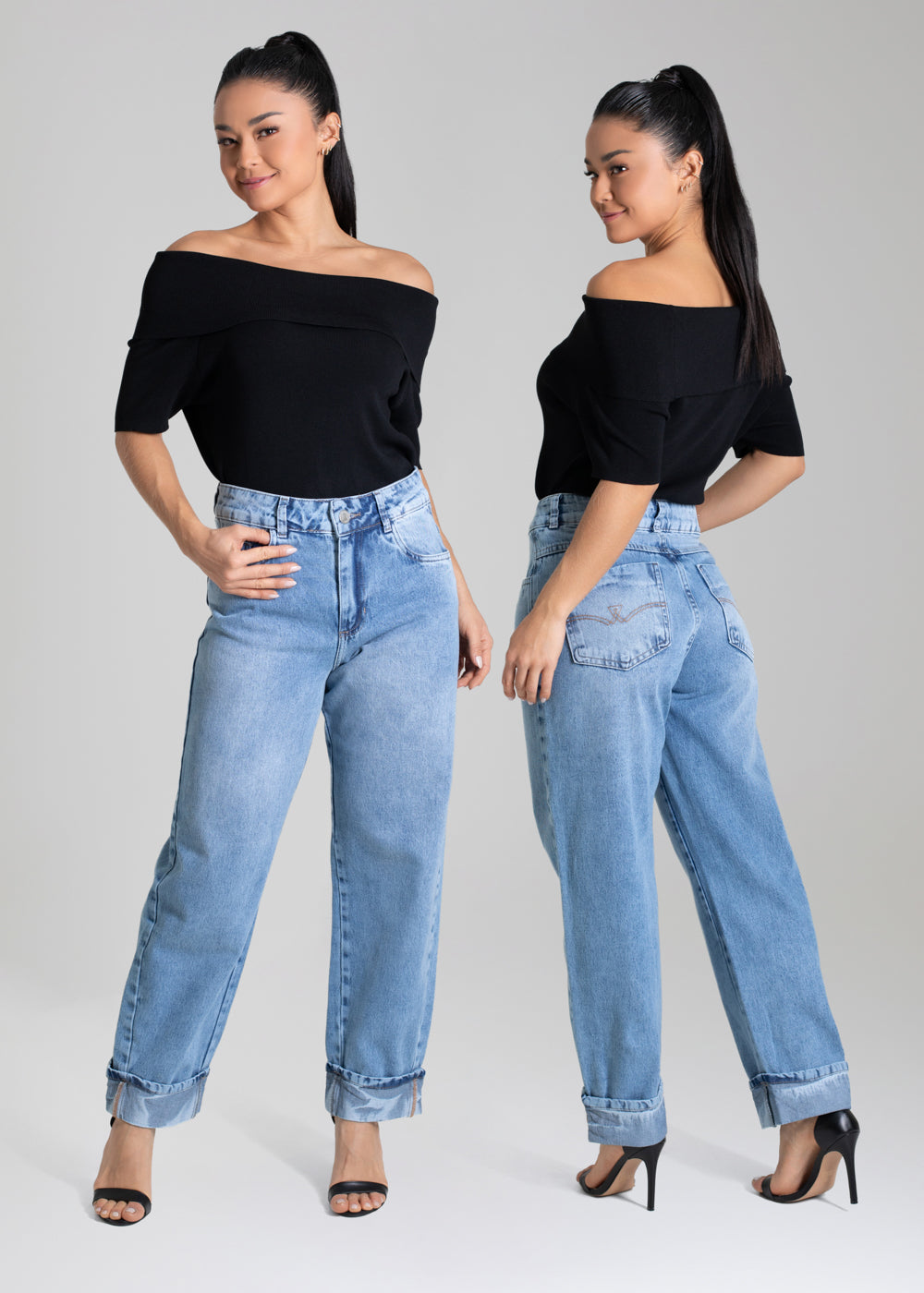 Calça Jeans Sawary Barrel - 280048 AZUL