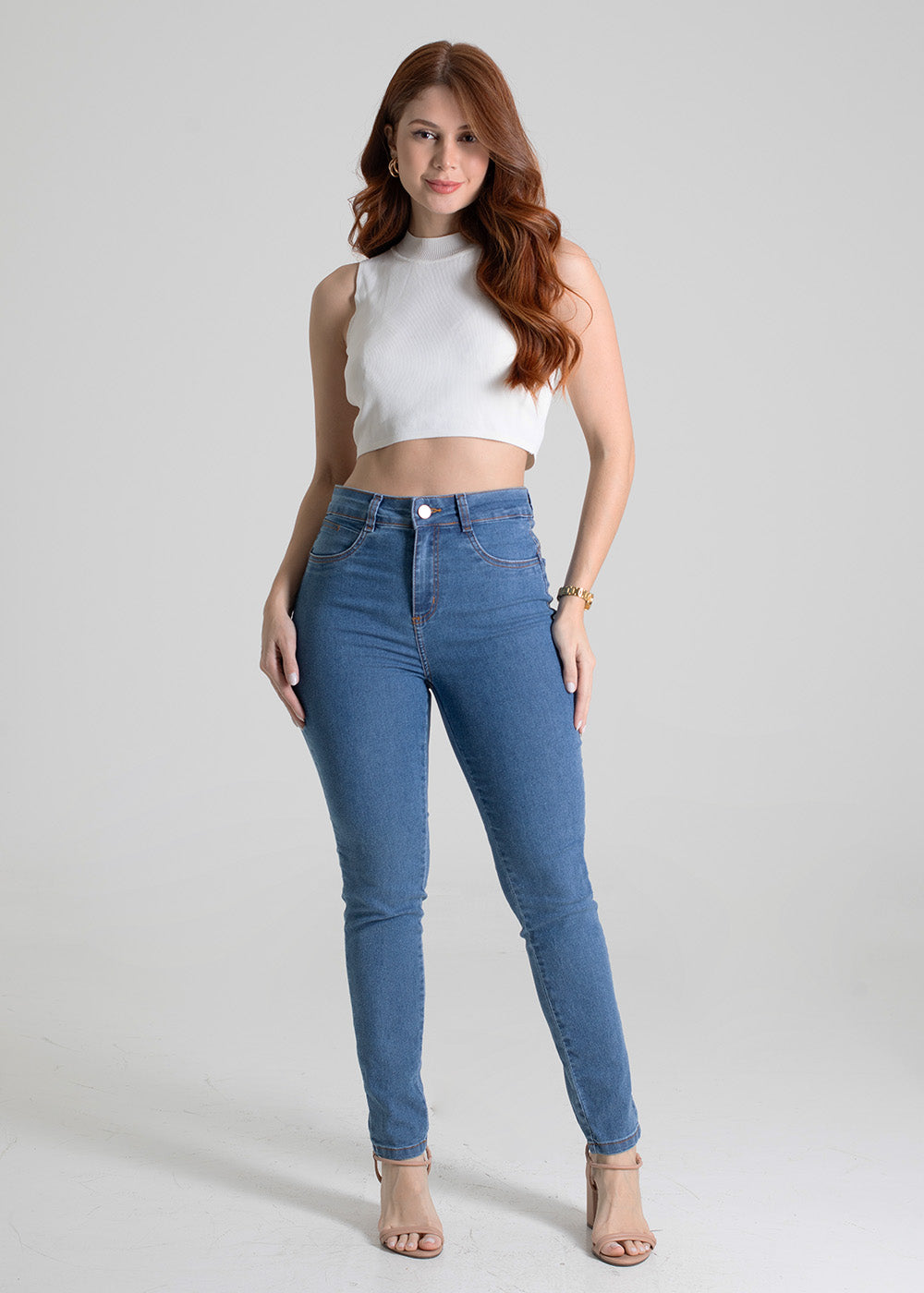 Calça Jeans Sawary Heart - 280053 AZUL