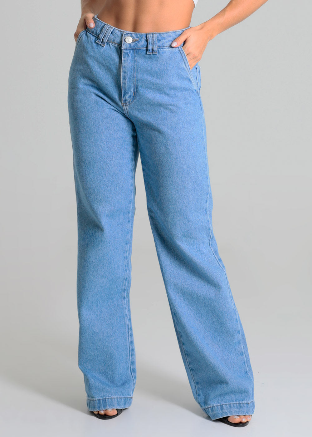 Calça Jeans Sawary Wide Leg - 280064 AZUL