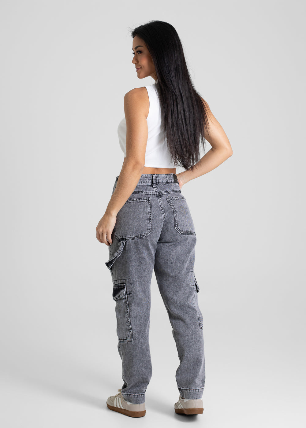 Calça Jeans Sawary Mom - 280067 PRETO