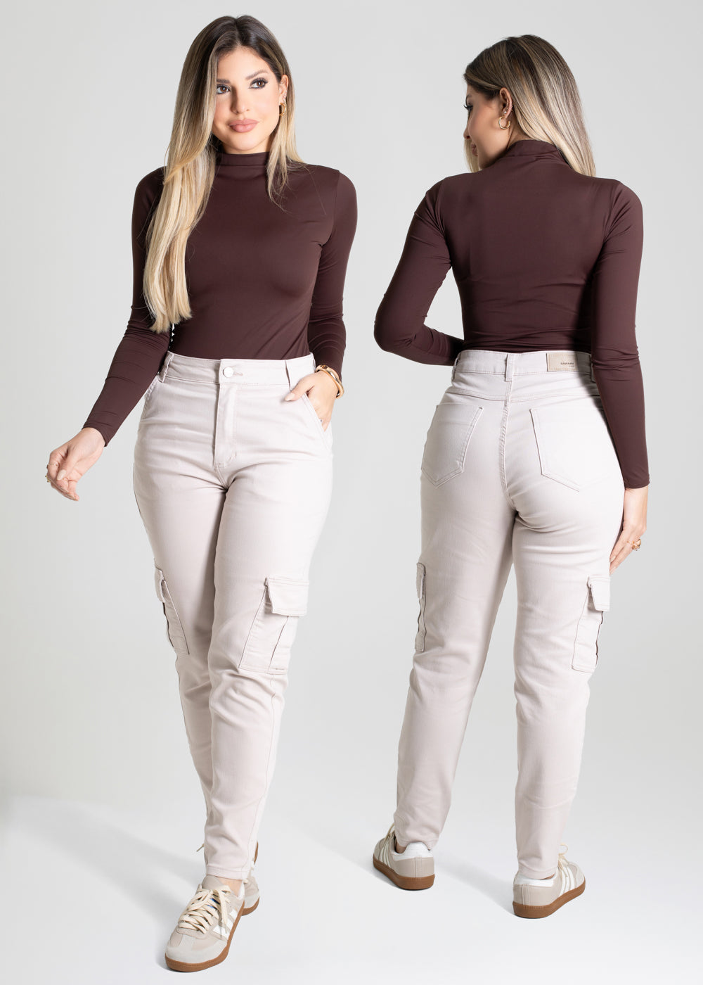 Calça Sarja Sawary Mom - 280076 BEGE