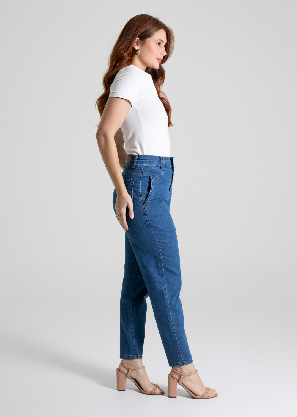 Calça Jeans Sawary Mom - 280082 AZUL