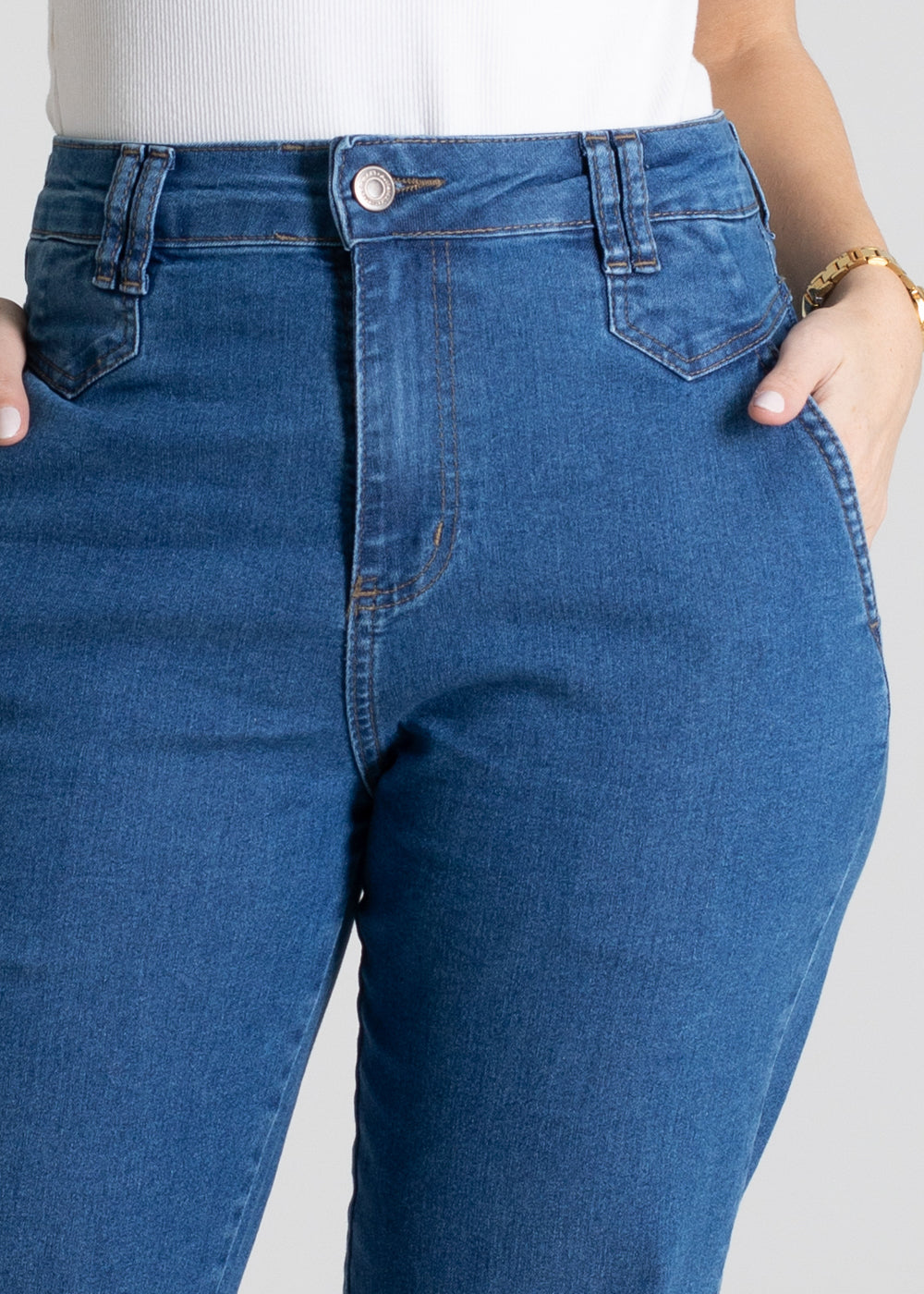 Calça Jeans Sawary Mom - 280082 AZUL