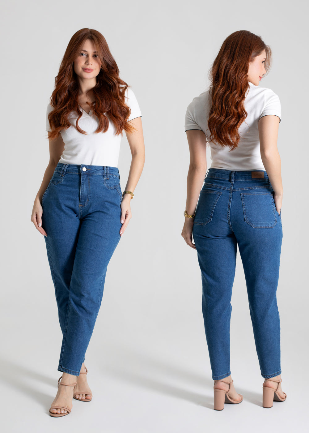 Calça Jeans Sawary Mom - 280082 AZUL