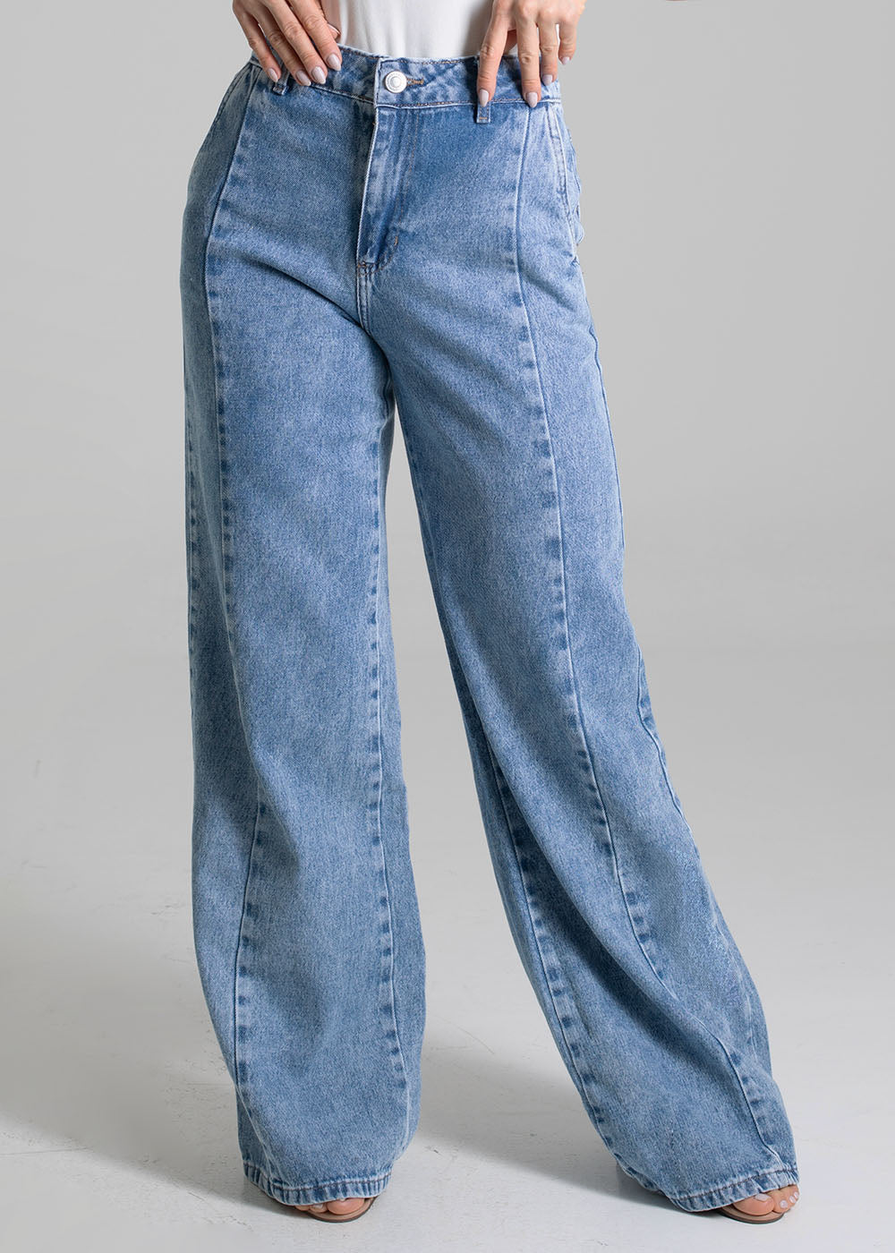 Calça Jeans Sawary Extra Wide Leg - 280094 AZUL