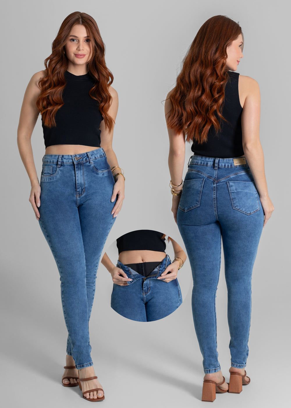 Calça Jeans Sawary Super Lipo - 280100 AZUL