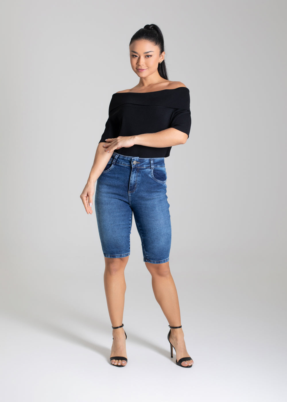 Bermuda Jeans Sawary - 280110 AZUL