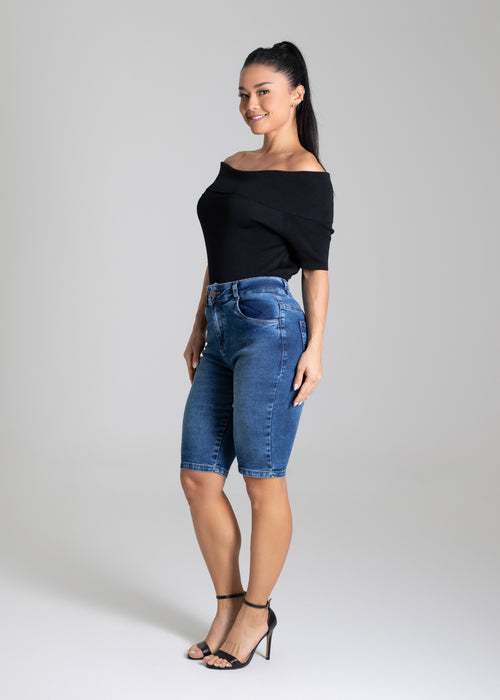 Bermuda Jeans Sawary - 280110 AZUL