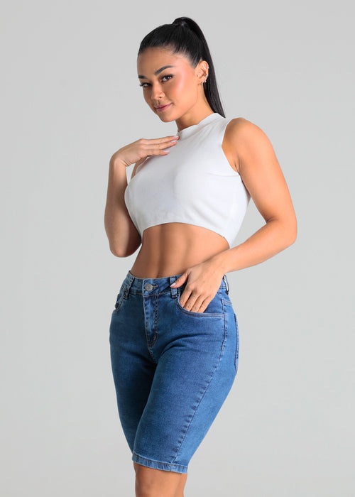 Bermuda Jeans Sawary - 280113 AZUL