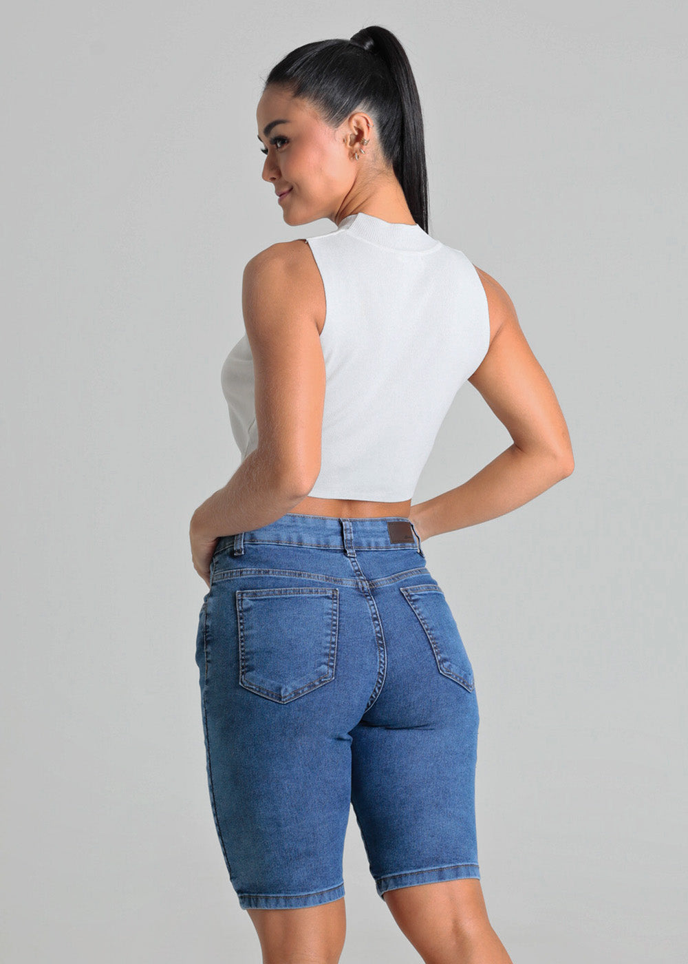 Bermuda Jeans Sawary - 280113 AZUL