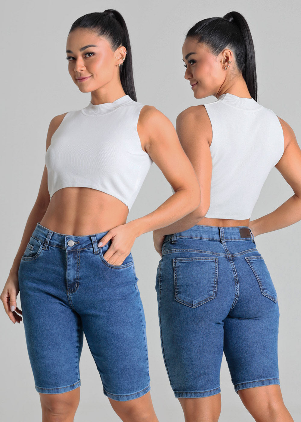 Bermuda Jeans Sawary - 280113 AZUL