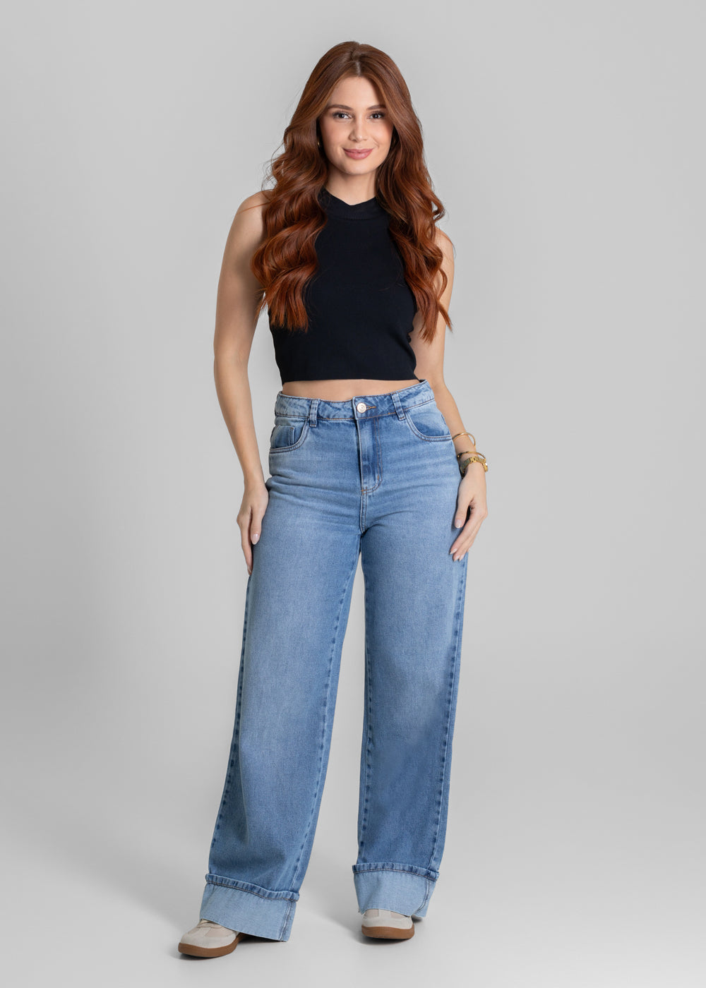 Calça Jeans Sawary Wide Leg - 280145 AZUL