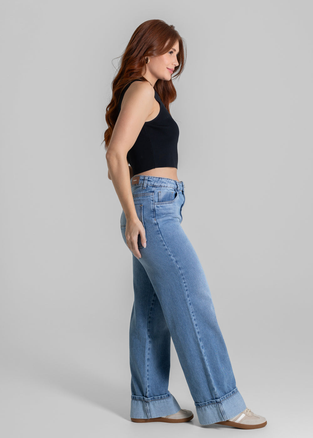 Calça Jeans Sawary Wide Leg - 280145 AZUL