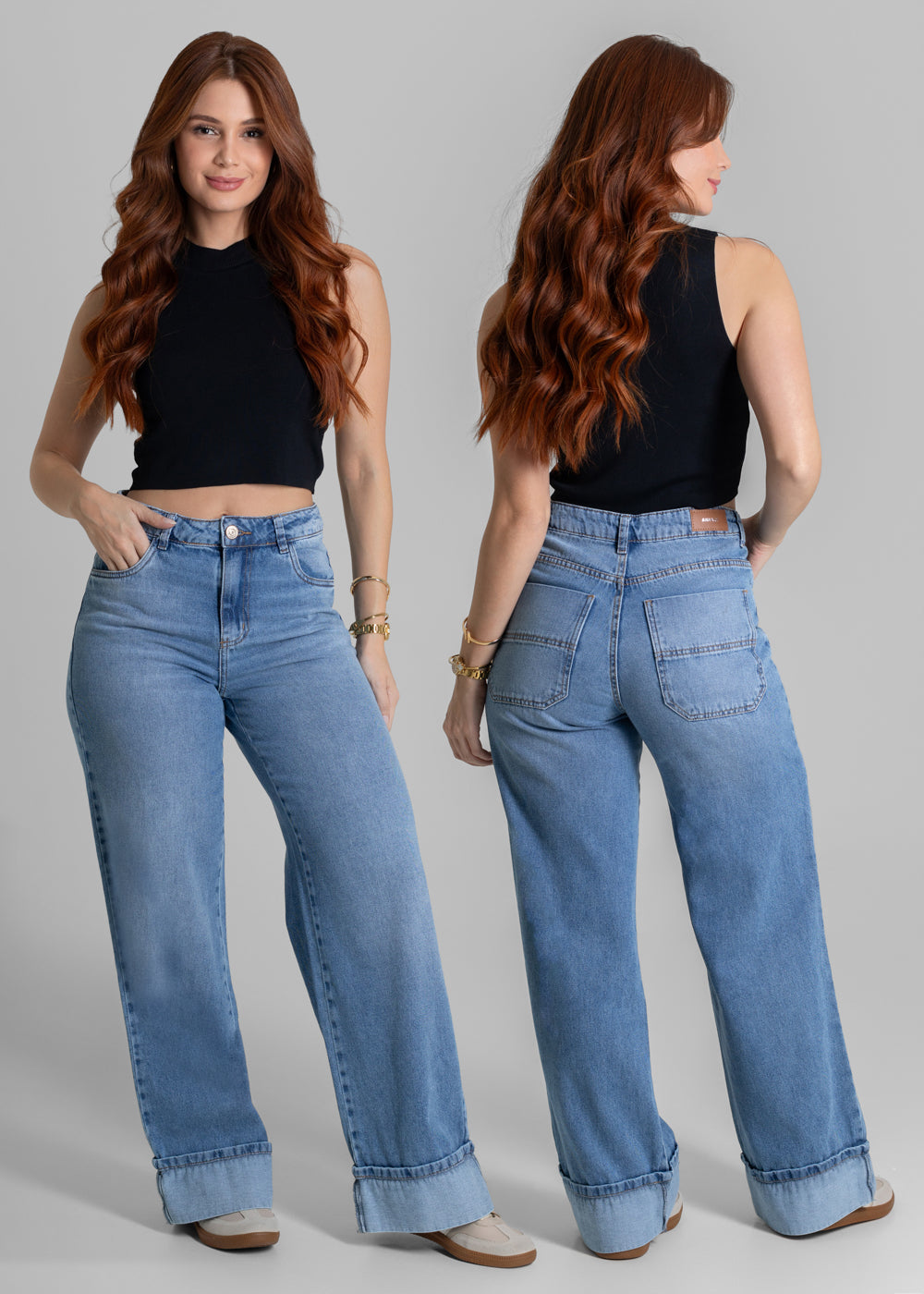 Calça Jeans Sawary Wide Leg - 280145 AZUL