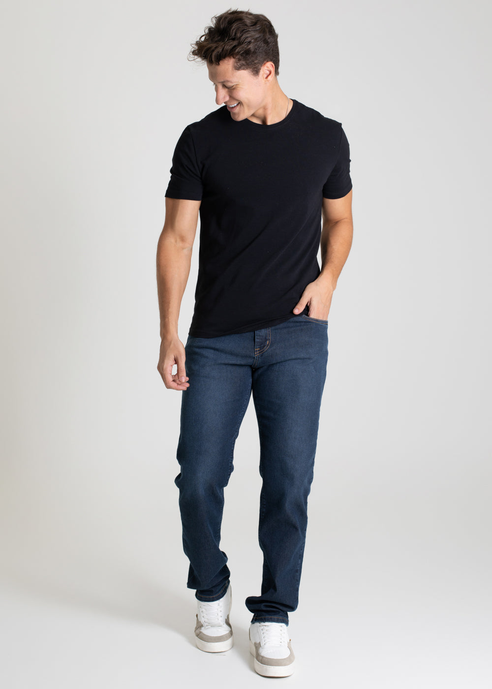 Calça Jeans Sawary Reta - 280146 PRETO