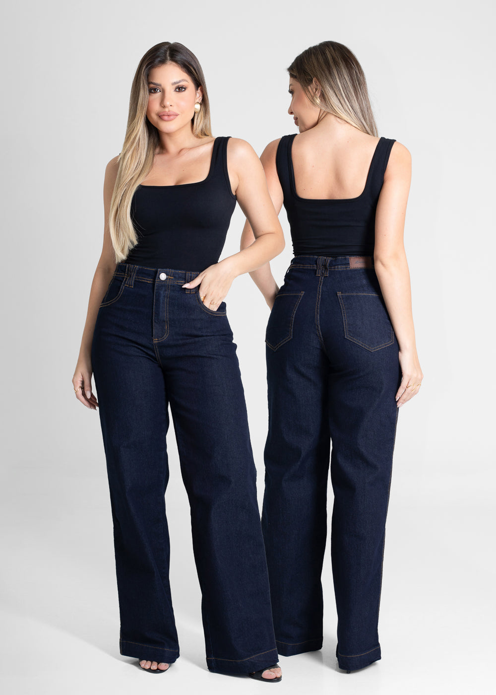 Calça Jeans Sawary Wide Leg - 280154 AZUL