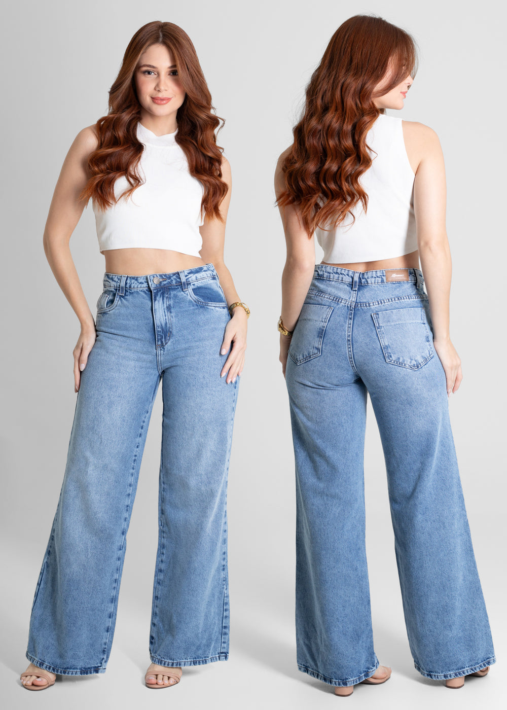 Calça Jeans Sawary Wide Leg - 280156 AZUL