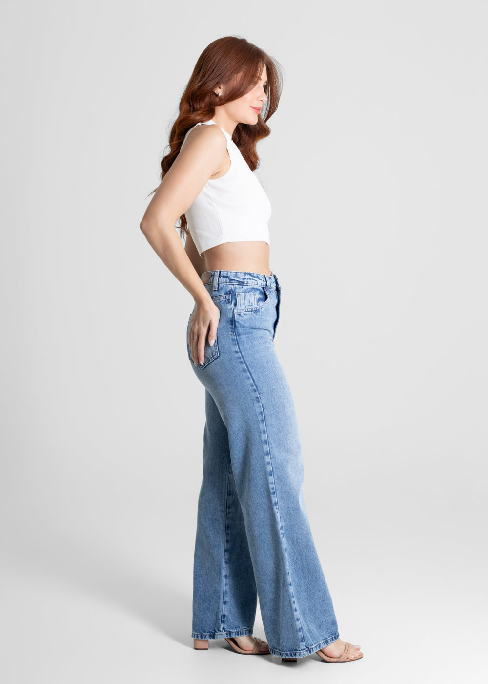 Calça Jeans Sawary Wide Leg - 280156 AZUL