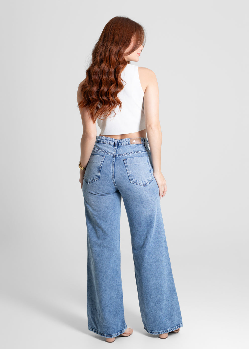 Calça Jeans Sawary Wide Leg - 280156 AZUL