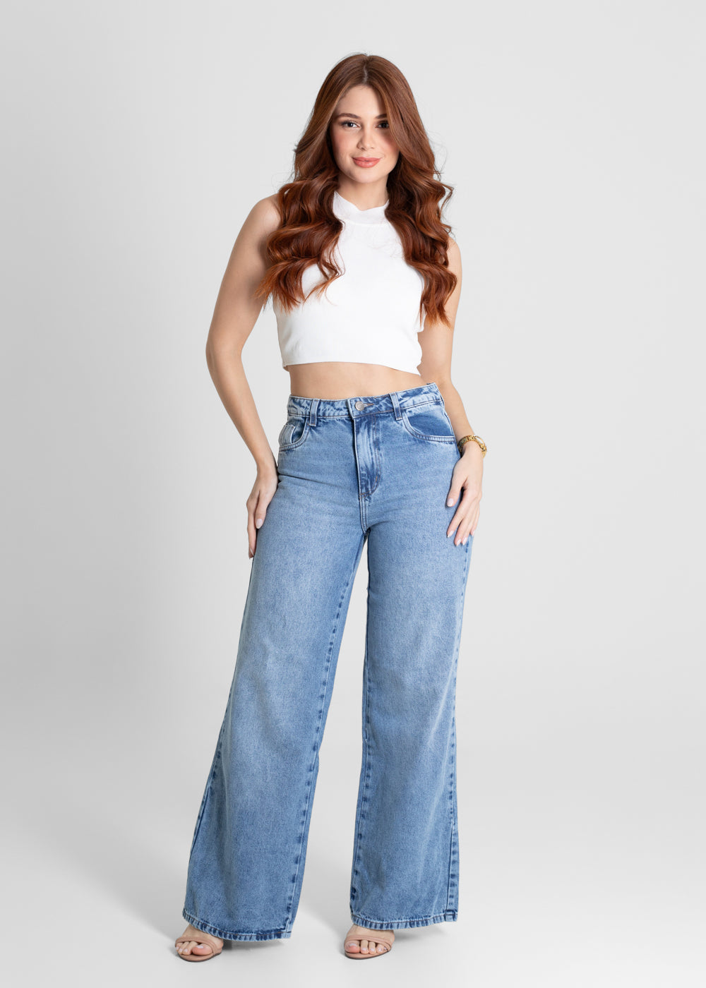 Calça Jeans Sawary Wide Leg - 280156 AZUL