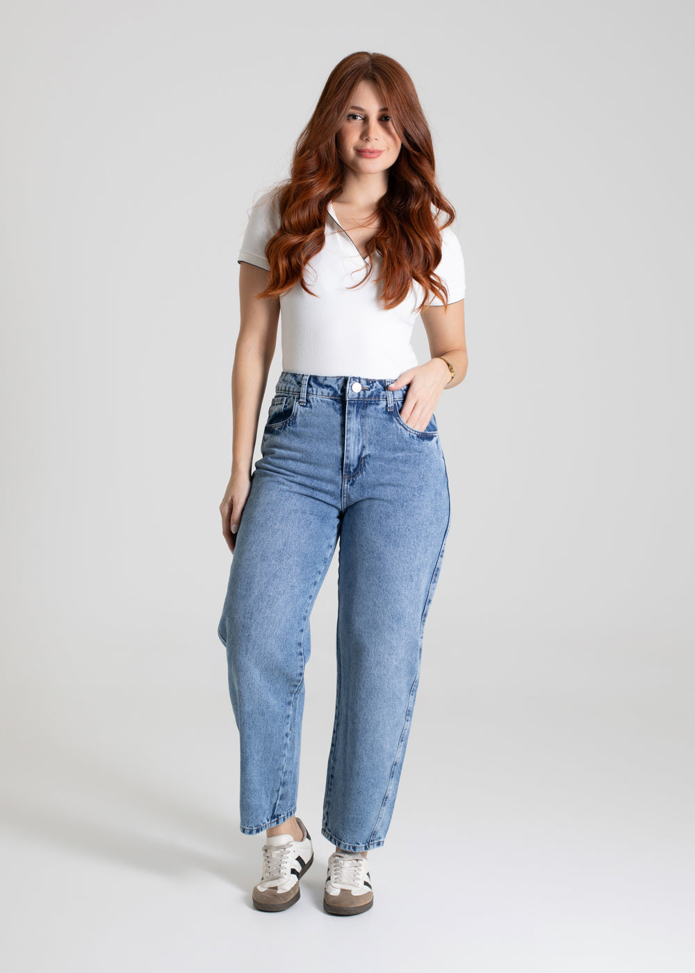 Calça Jeans Sawary Barrel - 280161 AZUL