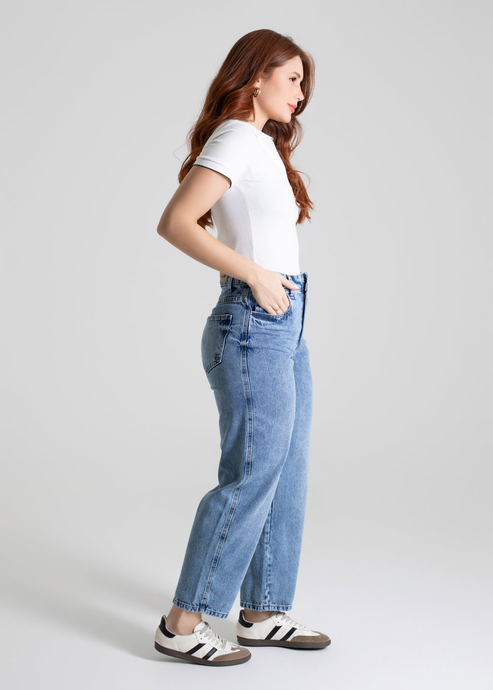 Calça Jeans Sawary Barrel - 280161 AZUL