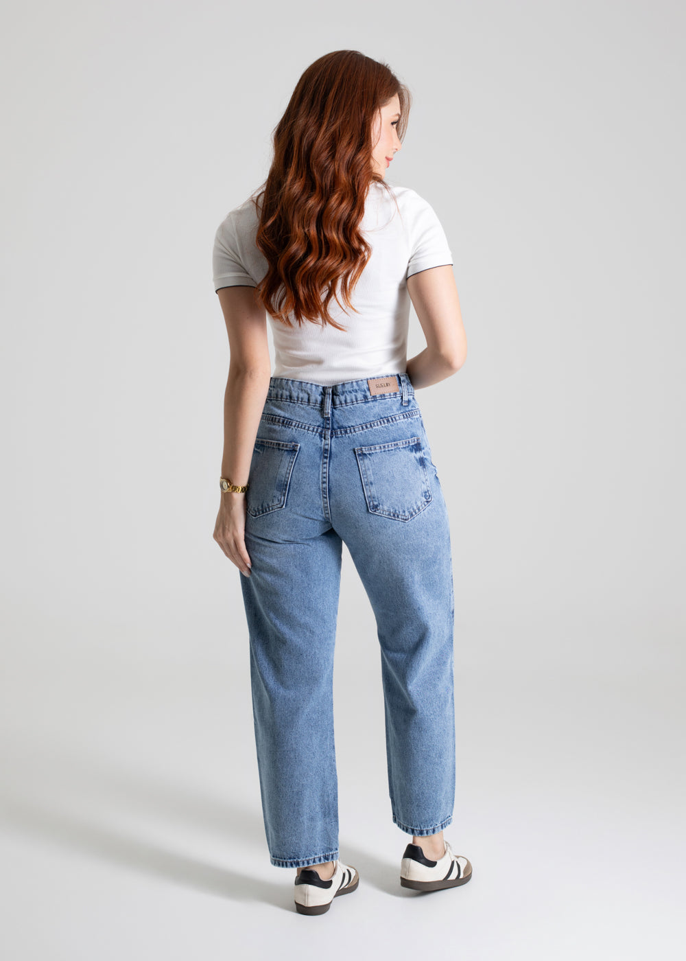 Calça Jeans Sawary Barrel - 280161 AZUL