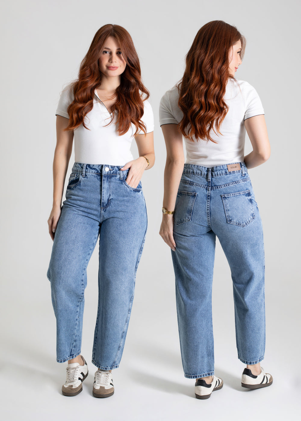 Calça Jeans Sawary Barrel - 280161 AZUL