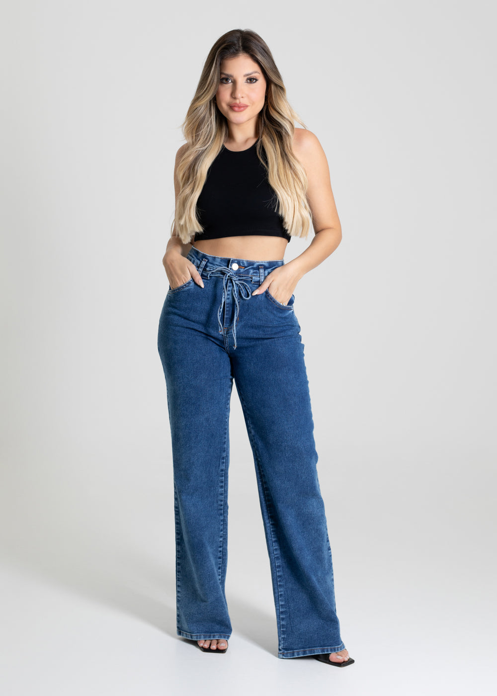 Calça Jeans Sawary Wide Leg - 280182 AZUL