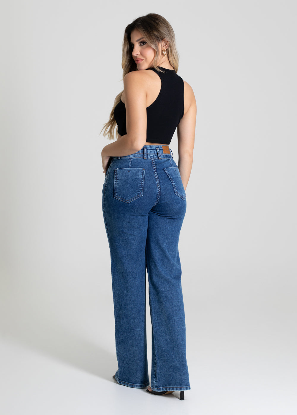 Calça Jeans Sawary Wide Leg - 280182 AZUL