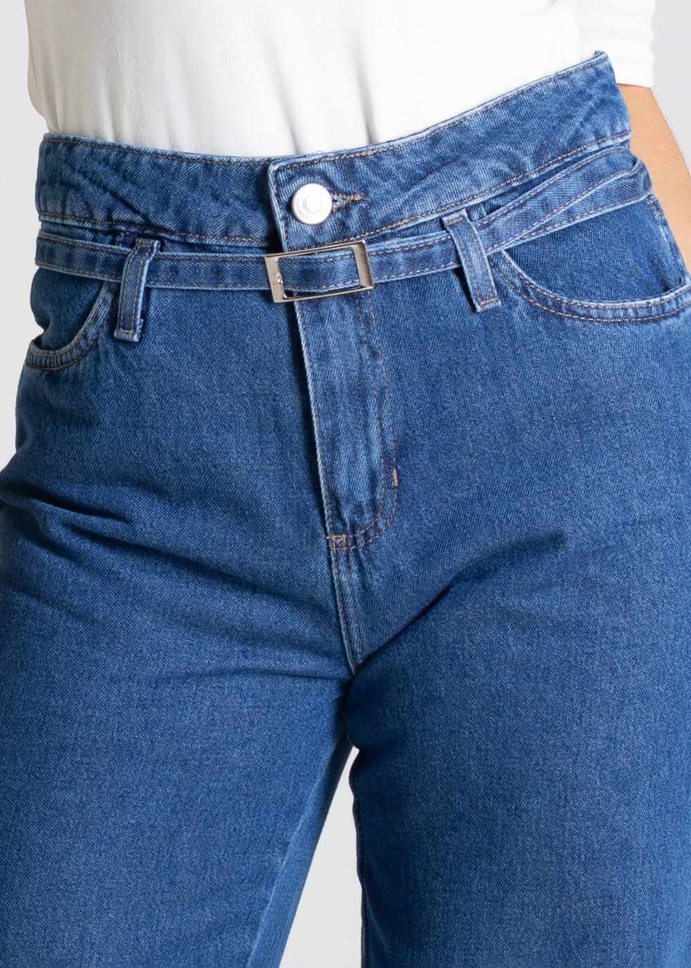 Calça Jeans Sawary Wide Leg - 280186 AZUL