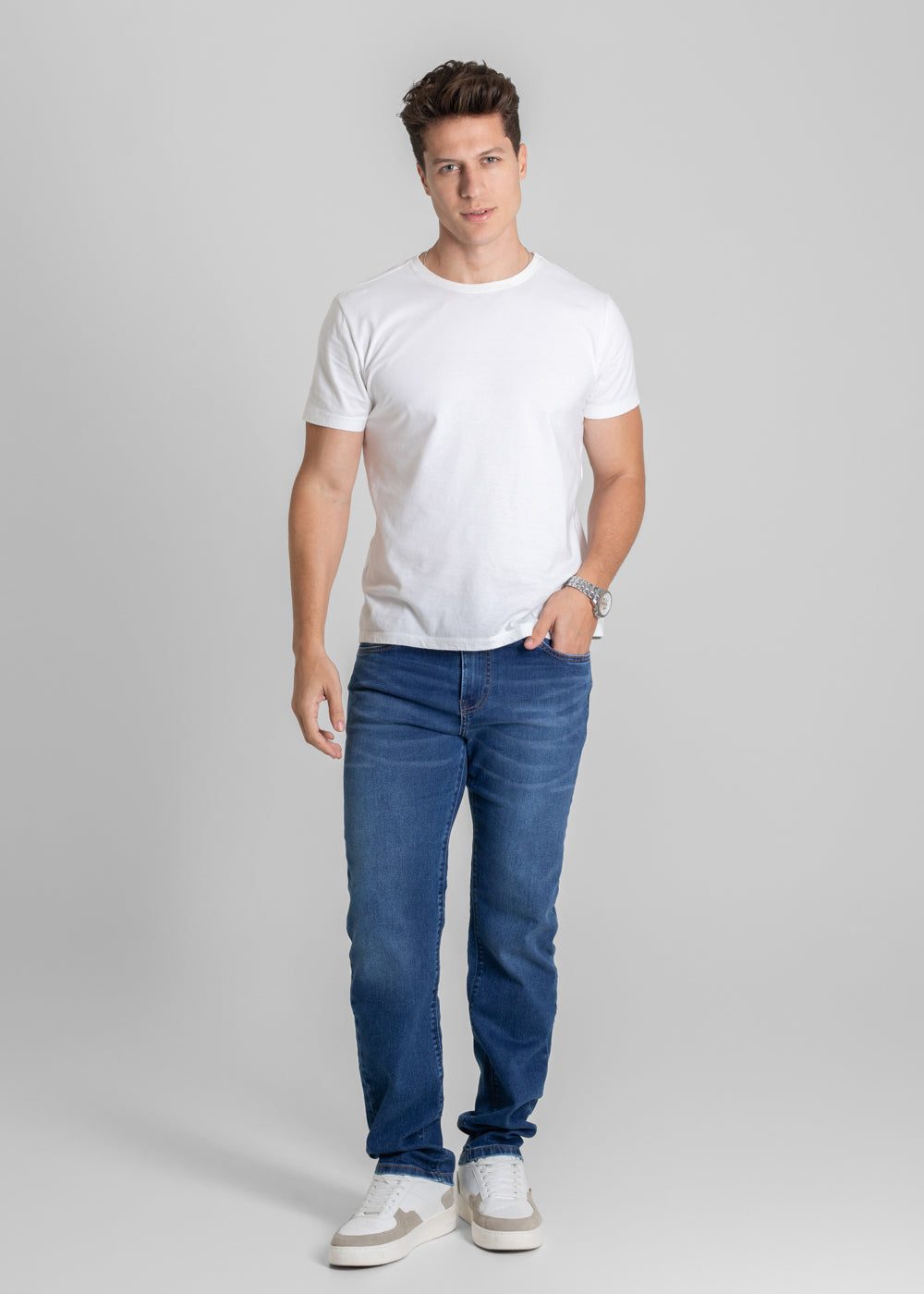 Calça Jeans Sawary Reta - 280195 AZUL