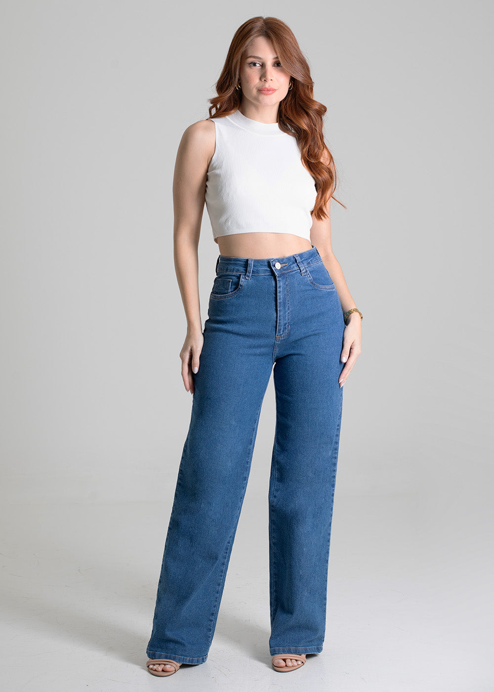 Calça Jeans Sawary Wide Leg - 280198 AZUL