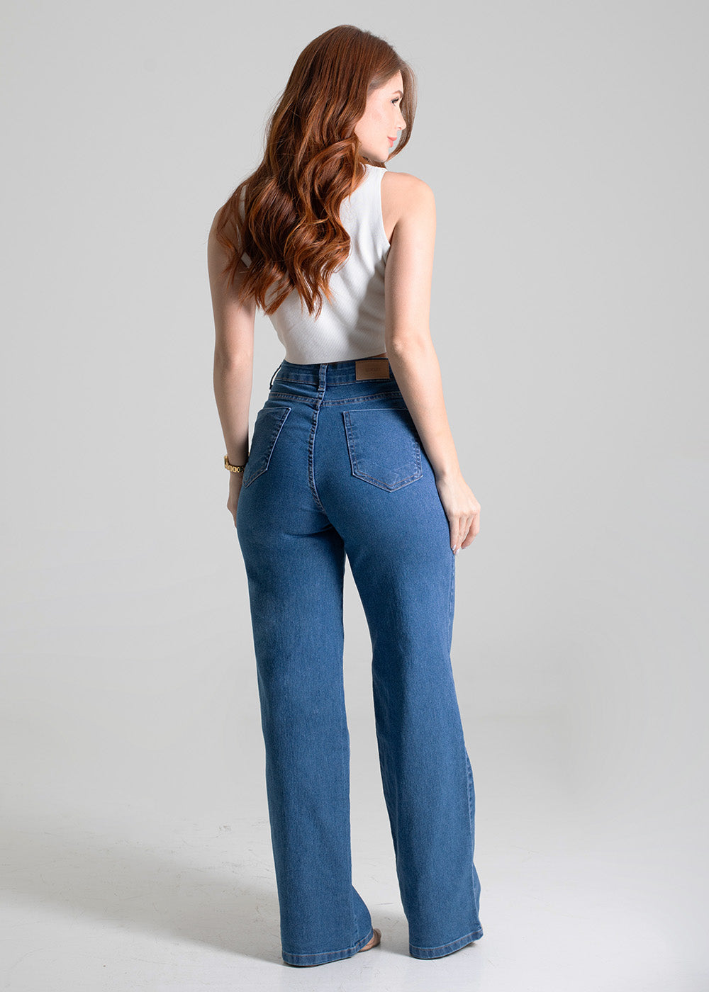 Calça Jeans Sawary Wide Leg - 280198 AZUL