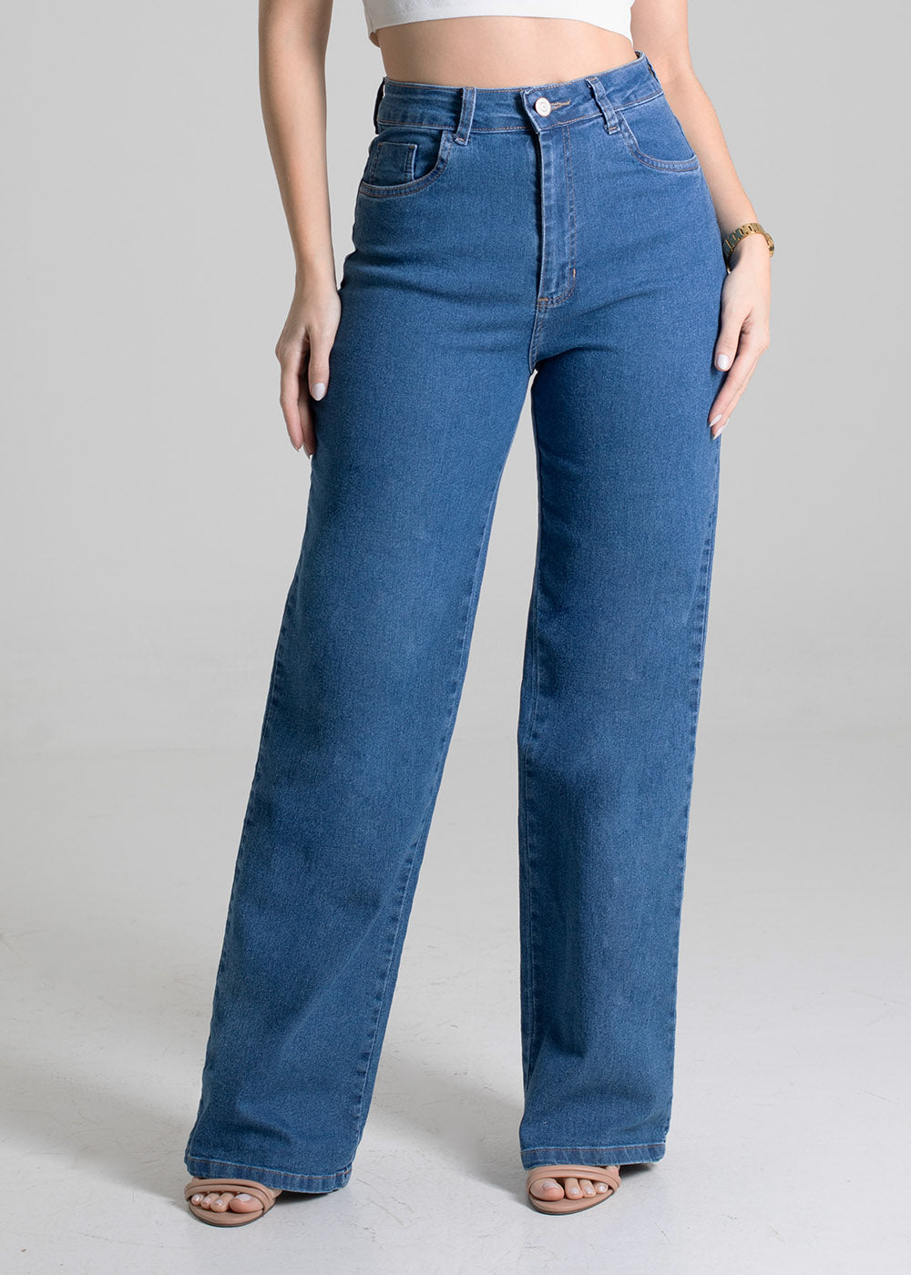Calça Jeans Sawary Wide Leg - 280198 AZUL