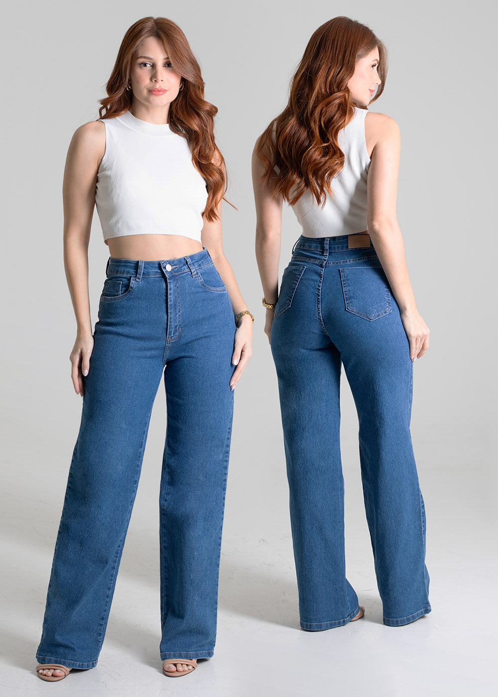 Calça Jeans Sawary Wide Leg - 280198 AZUL