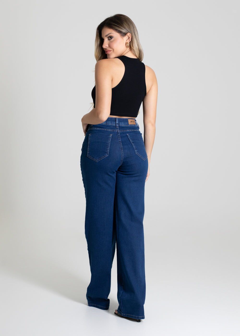 Calça Jeans Sawary Wide Leg - 280200 AZUL