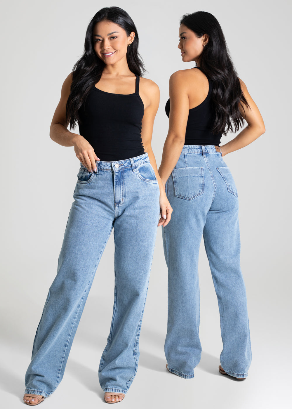 Calça Jeans Sawary Wide Leg - 280212 AZUL