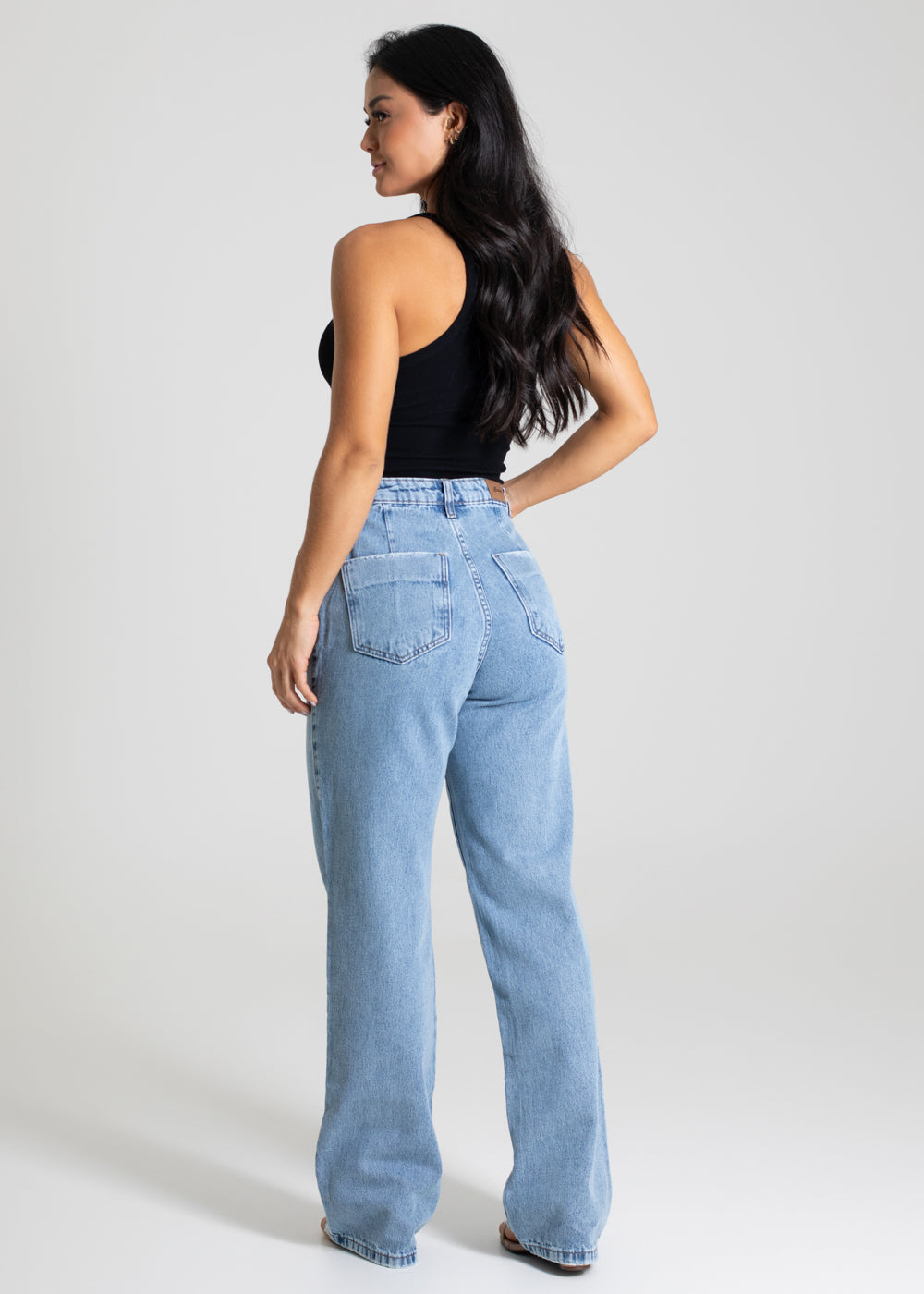 Calça Jeans Sawary Wide Leg - 280212 AZUL