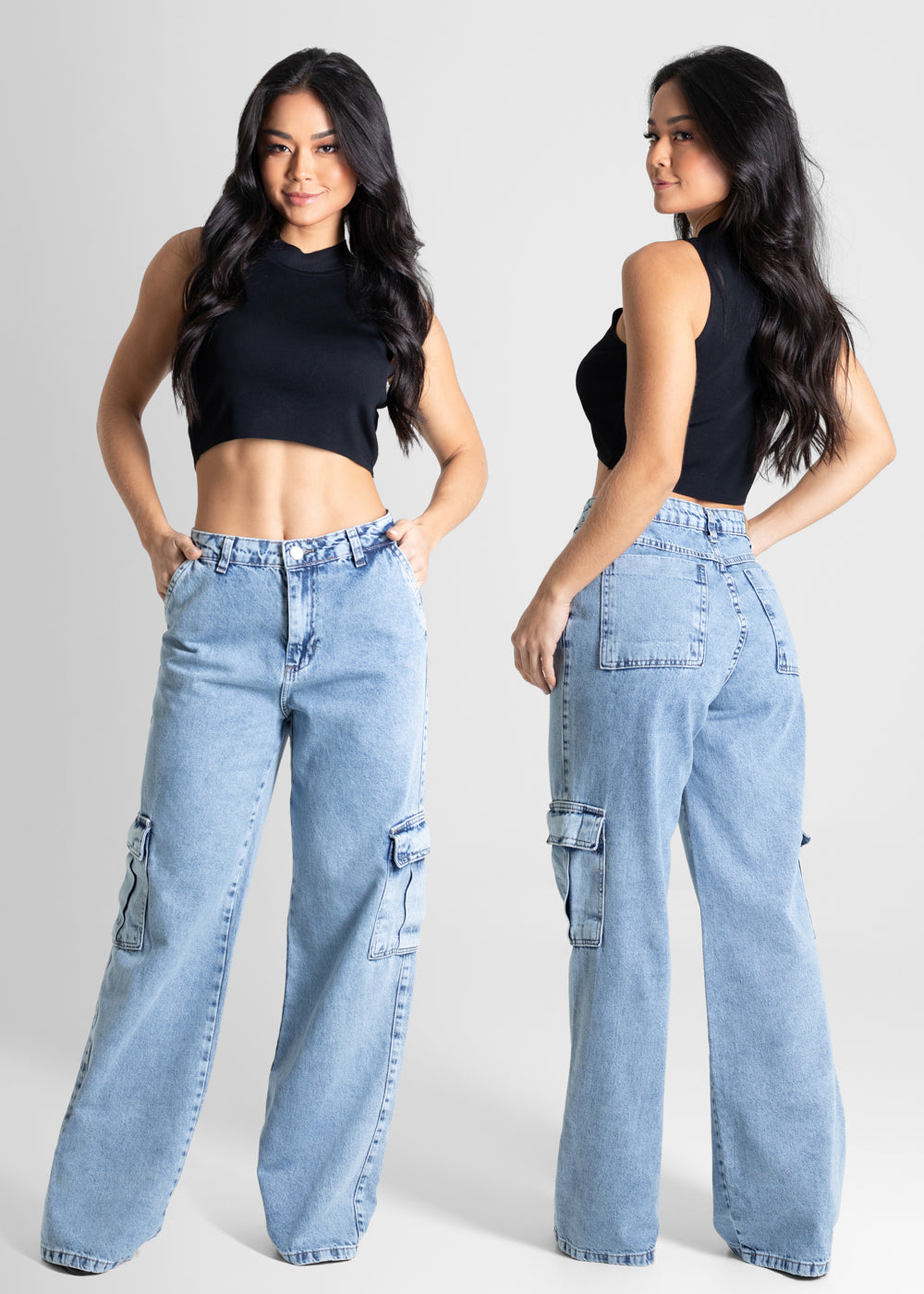 Calça Jeans Sawary Wide Leg - 280217 AZUL