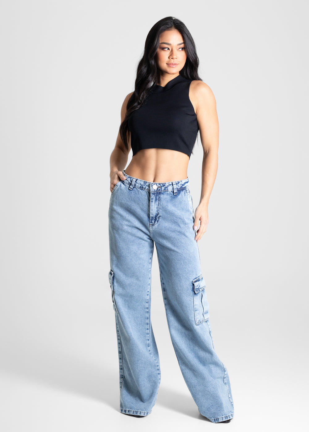 Calça Jeans Sawary Wide Leg - 280217 AZUL