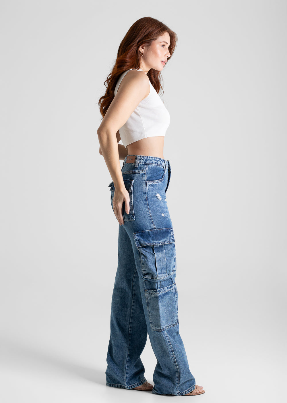 Calça Jeans Sawary Wide Leg - 280219 AZUL