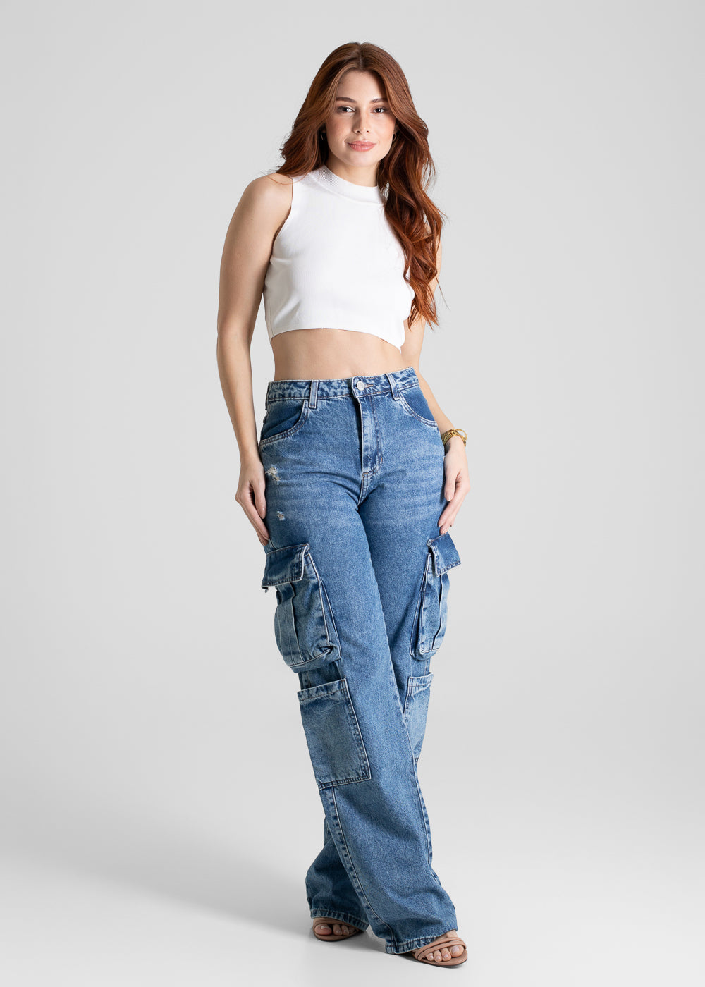 Calça Jeans Sawary Wide Leg - 280219 AZUL