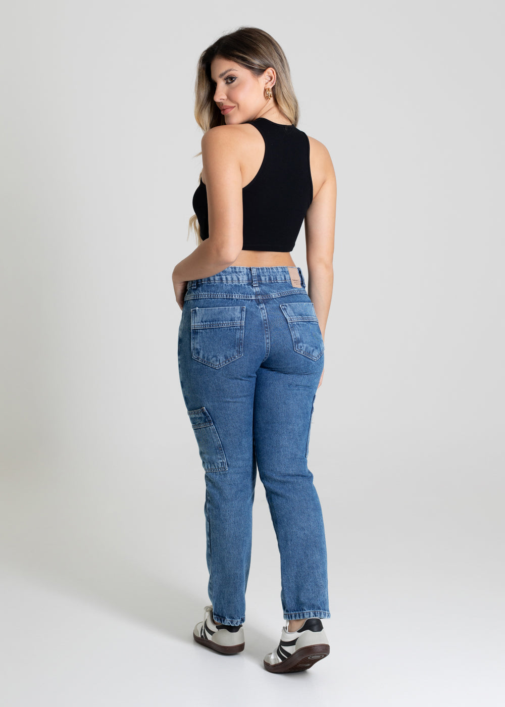 Calça Jeans Sawary Cargo - 280223 AZUL