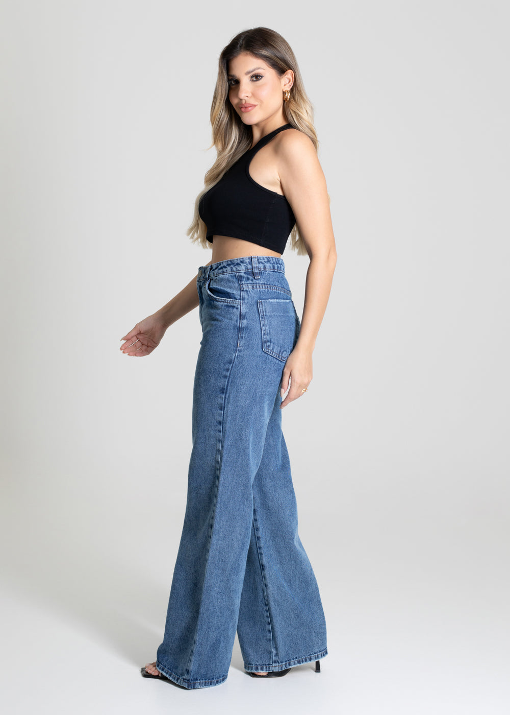 Calça Jeans Sawary Wide Leg - 280229 AZUL