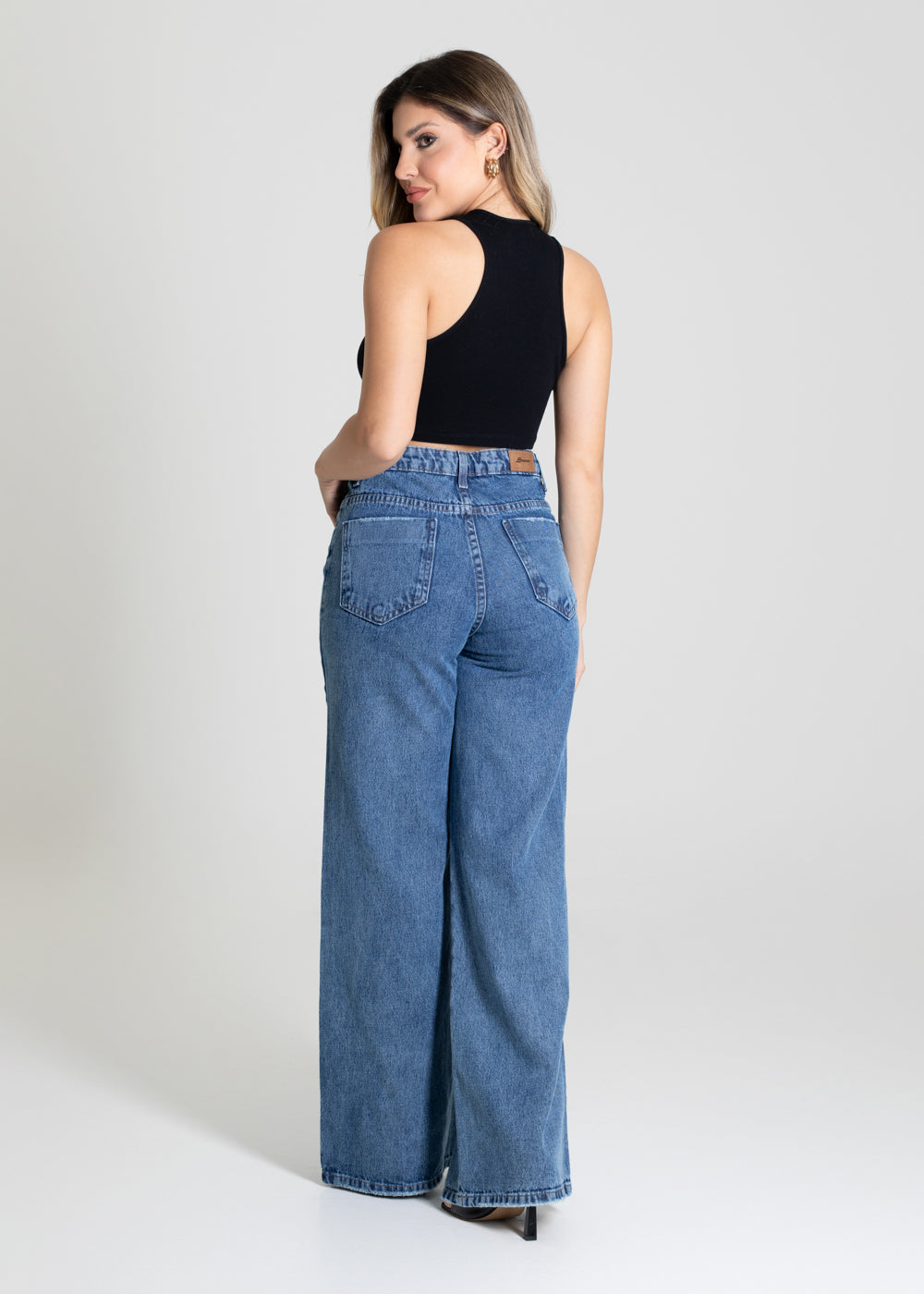 Calça Jeans Sawary Wide Leg - 280229 AZUL