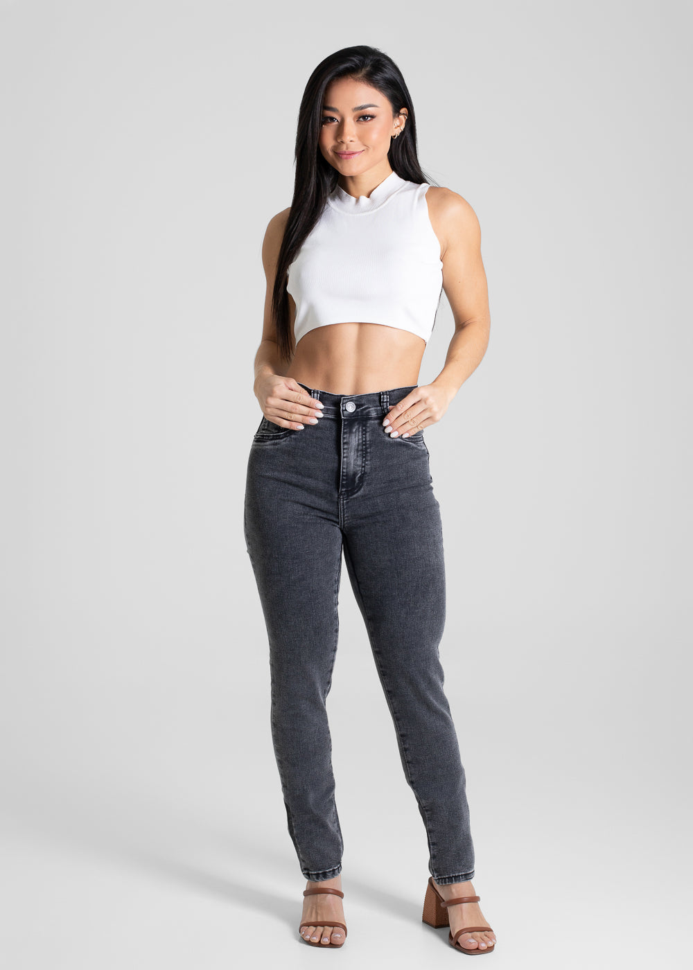 Calça Sarja Sawary Hot Pants - 280233 PRETO